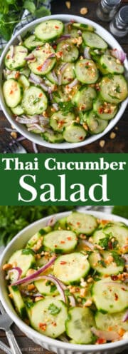 Thai Cucumber Salad (Easy Recipe) - Butter Your Biscuit