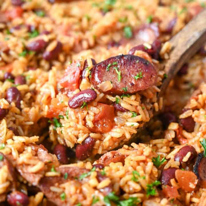 One Pot Cajun rice and beans 1