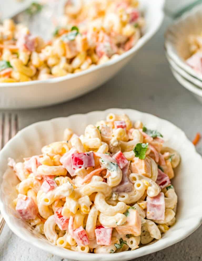 Mexican Ham Pasta Salad | Butter Your Biscuit