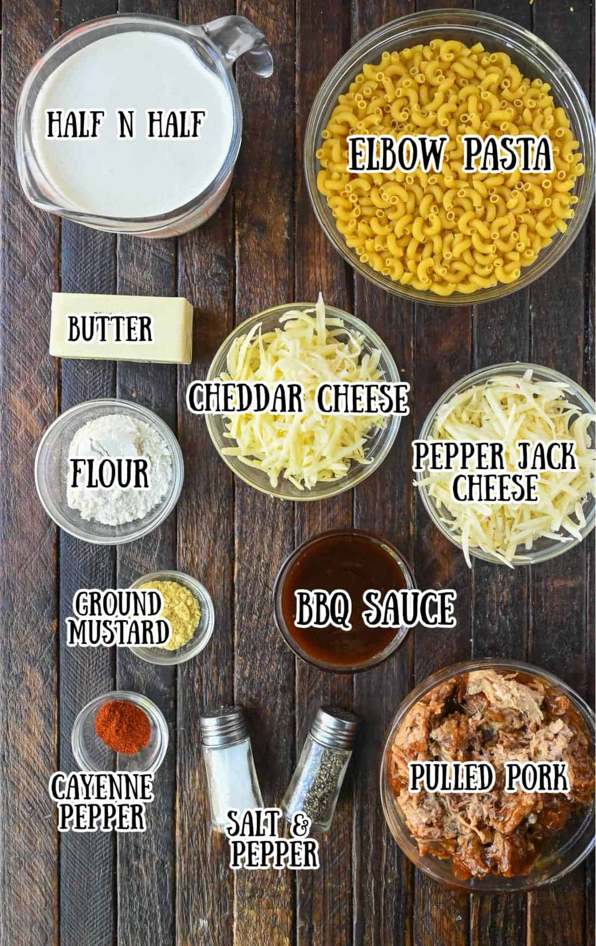 All the ingredients needed for this recipe.