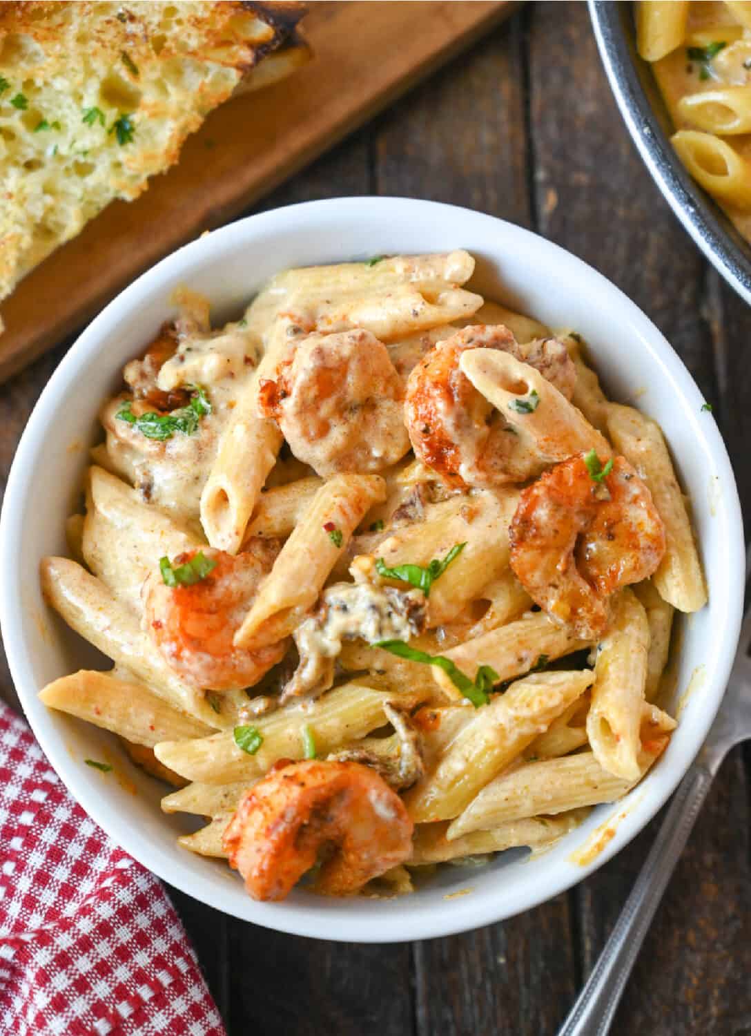 Creamy Garlic Shrimp Pasta Recipe - Butter Your Biscuit