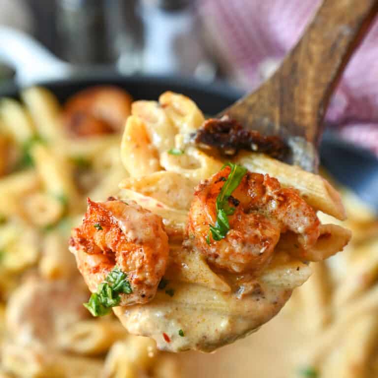 Creamy shrimp pasta recipe