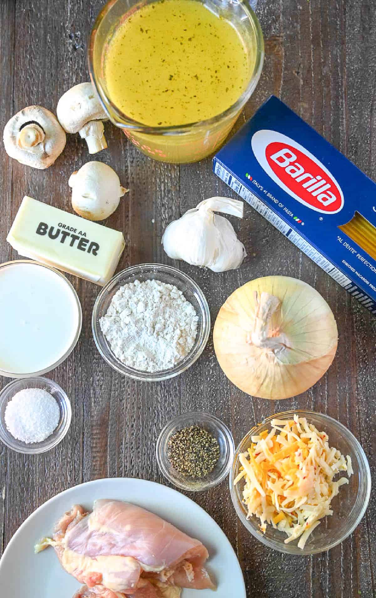 A photo of all the ingredients needed for this recipe.