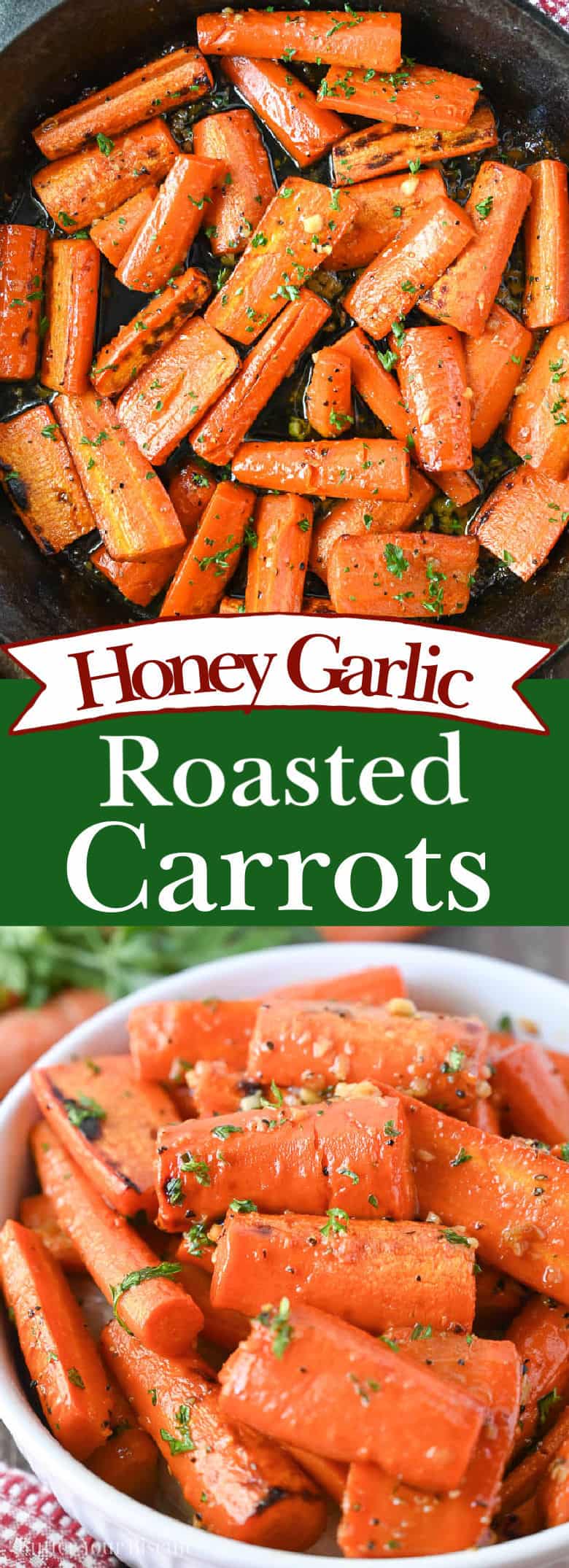 Honey Garlic Roasted Carrots - Butter Your Biscuit