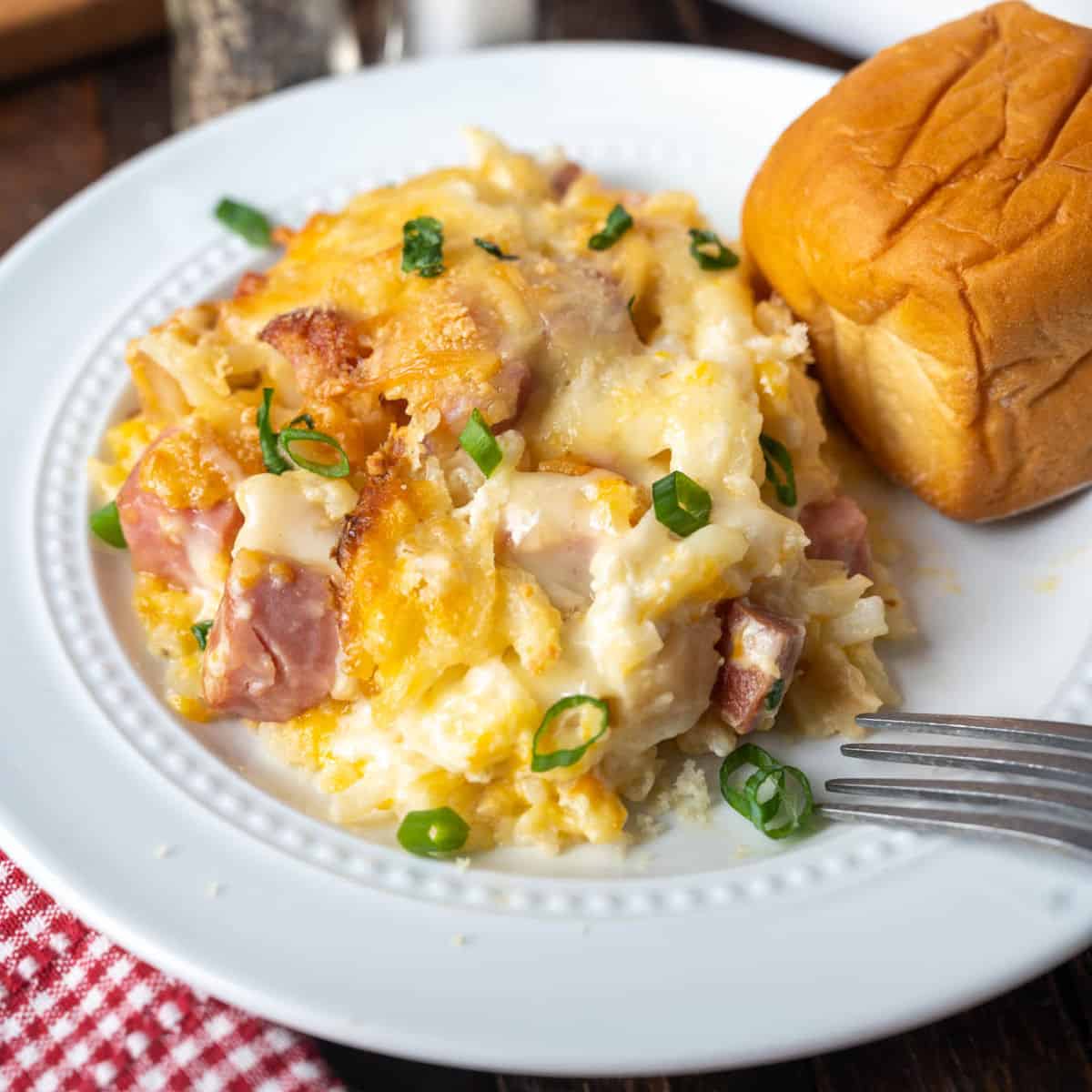 Sheet Pan Ham and Cheese Hashbrowns