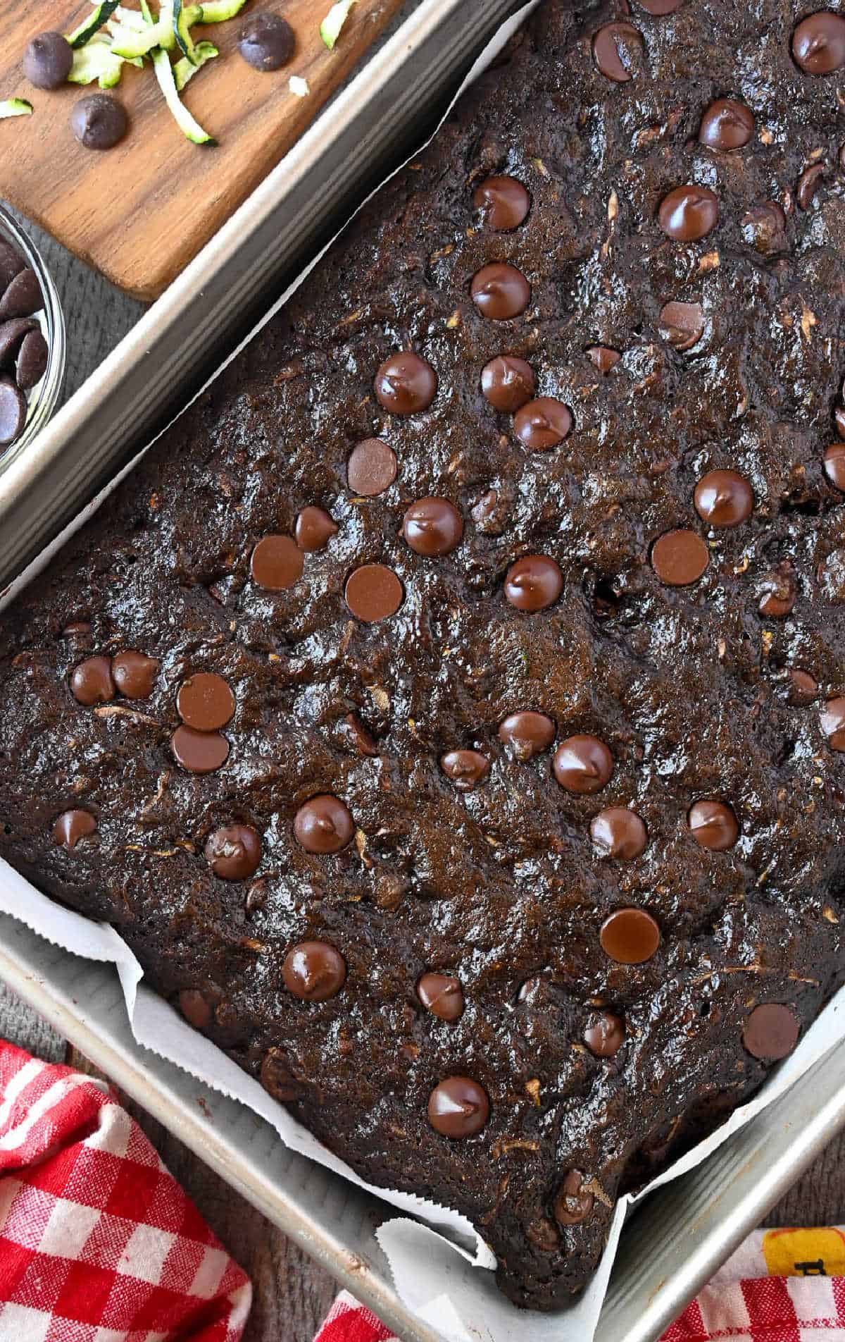 Brownies right out of the oven.