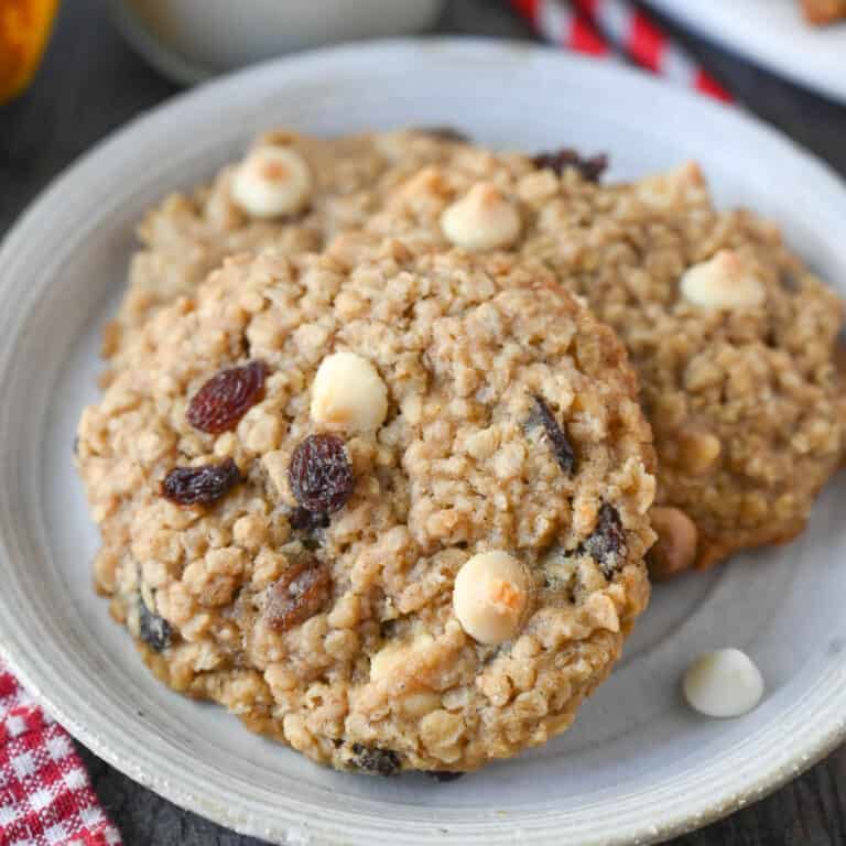 Spiced Oatmeal Cookies {No Eggs}