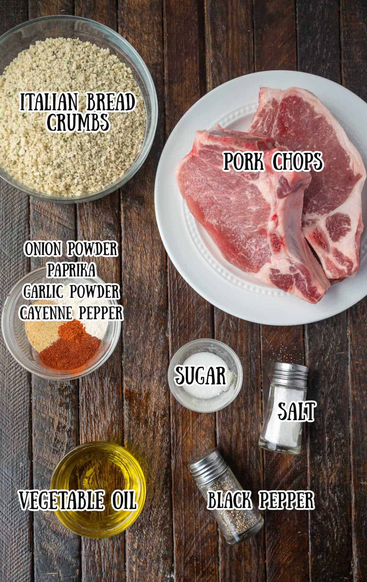 all the ingredients needed for this recipe.