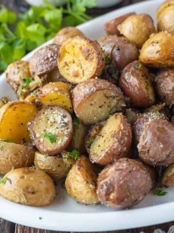 A plate of slow cooker potato