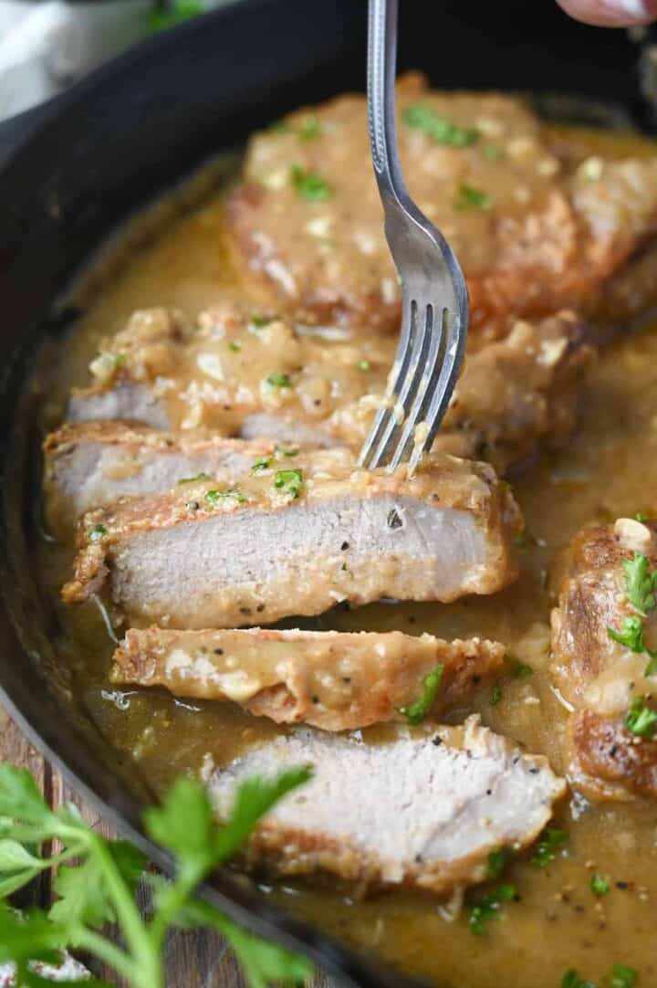 Smothered Pork Chop Recipe Butter Your Biscuit