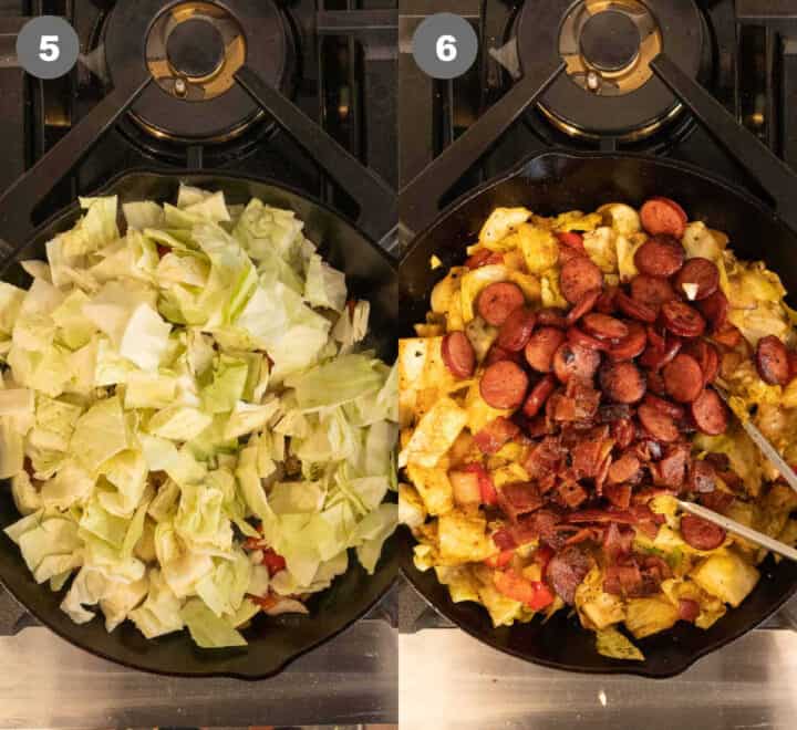 Southern Fried Cabbage with Sausage Butter Your Biscuit