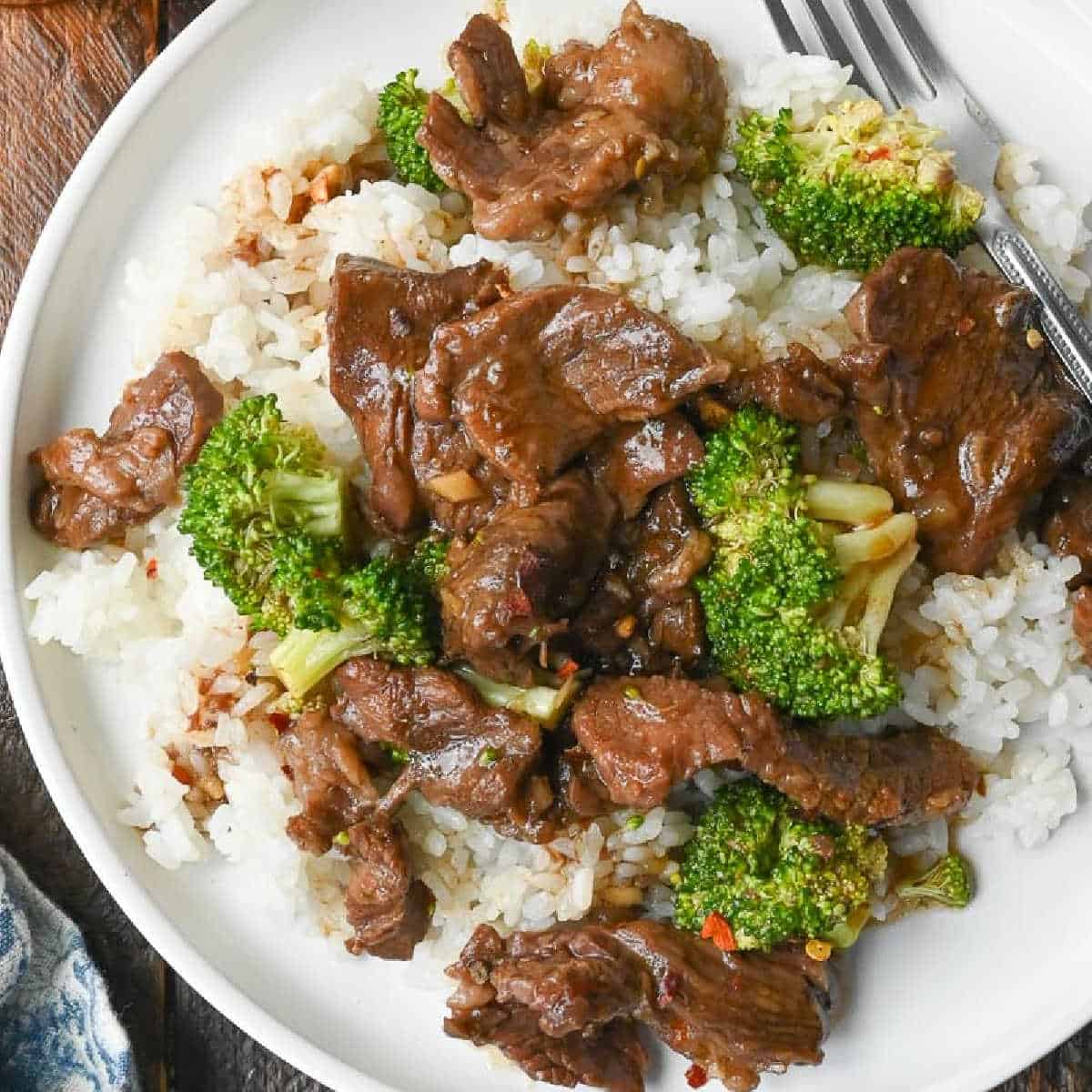 Slow Cooker Teriyaki Beef and Broccoli | Butter Your Biscuit