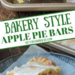 Apple pie bars pinterest pin