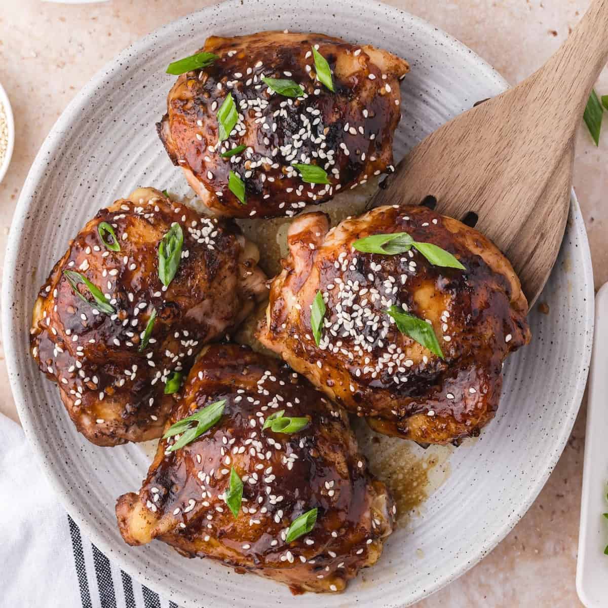 Oven Baked Teriyaki Chicken Thighs | Butter Your Biscuit