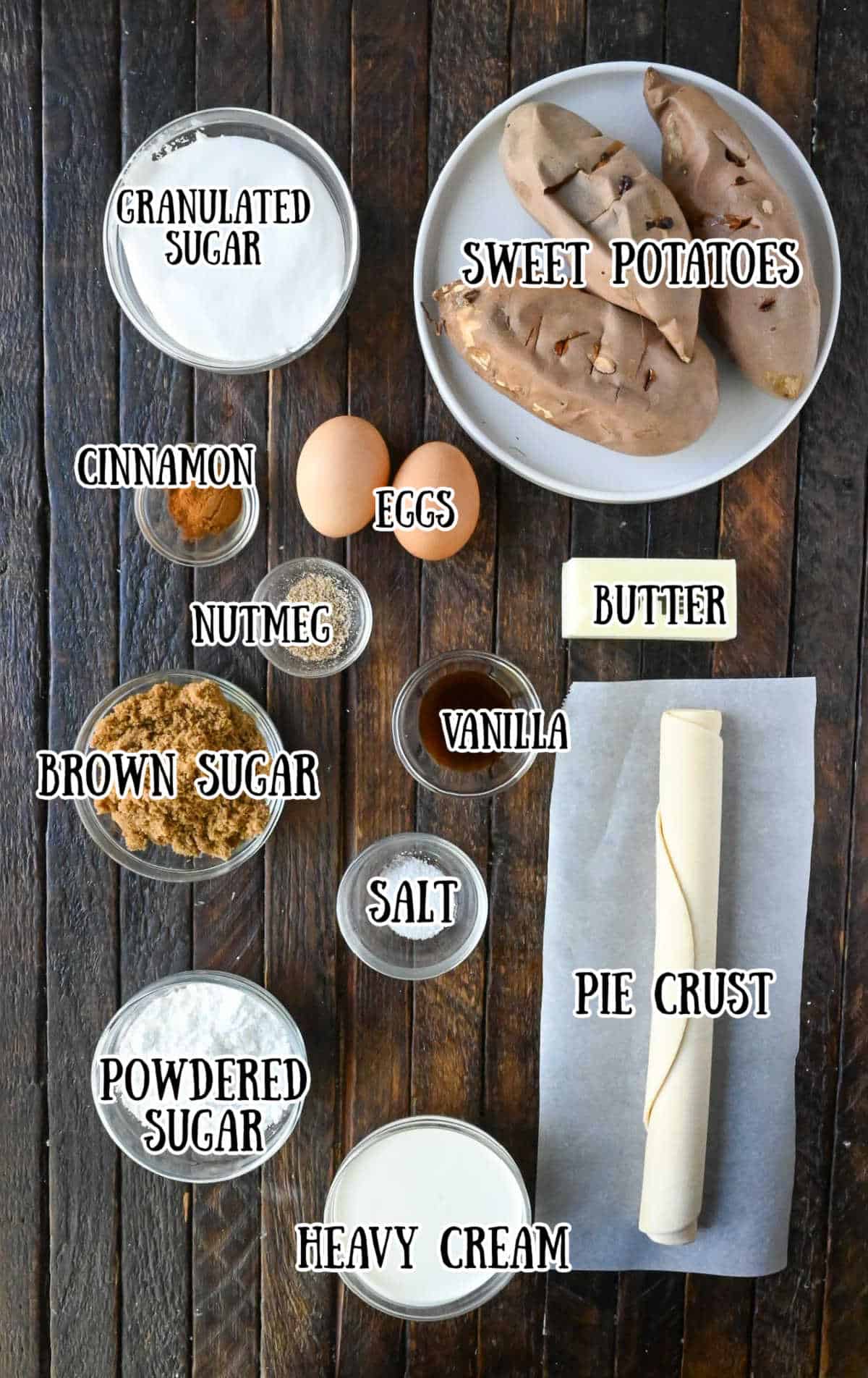 All the ingredients needed for this recipe.