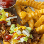 Pinterest graphic for cheeseburger cups.