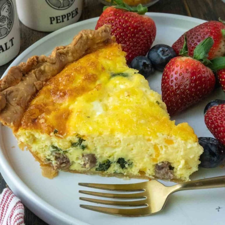 Sausage Spinach Quiche