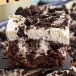 Oreo poke cake pinterest pin