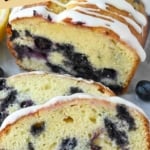 Lemon blueberry bread Pinterest pin.