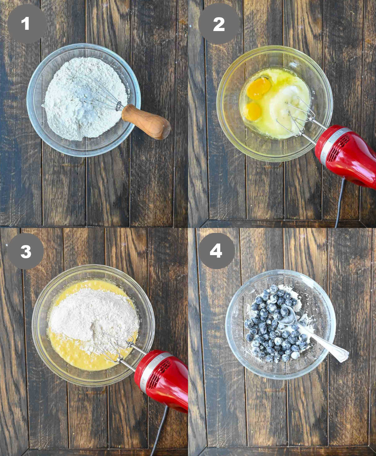 The batter mixed in a bowl.