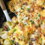 Chicken bacon ranch potatoes pinterest pin.