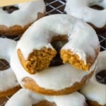 Baked pumpkin donuts pinterest pin.