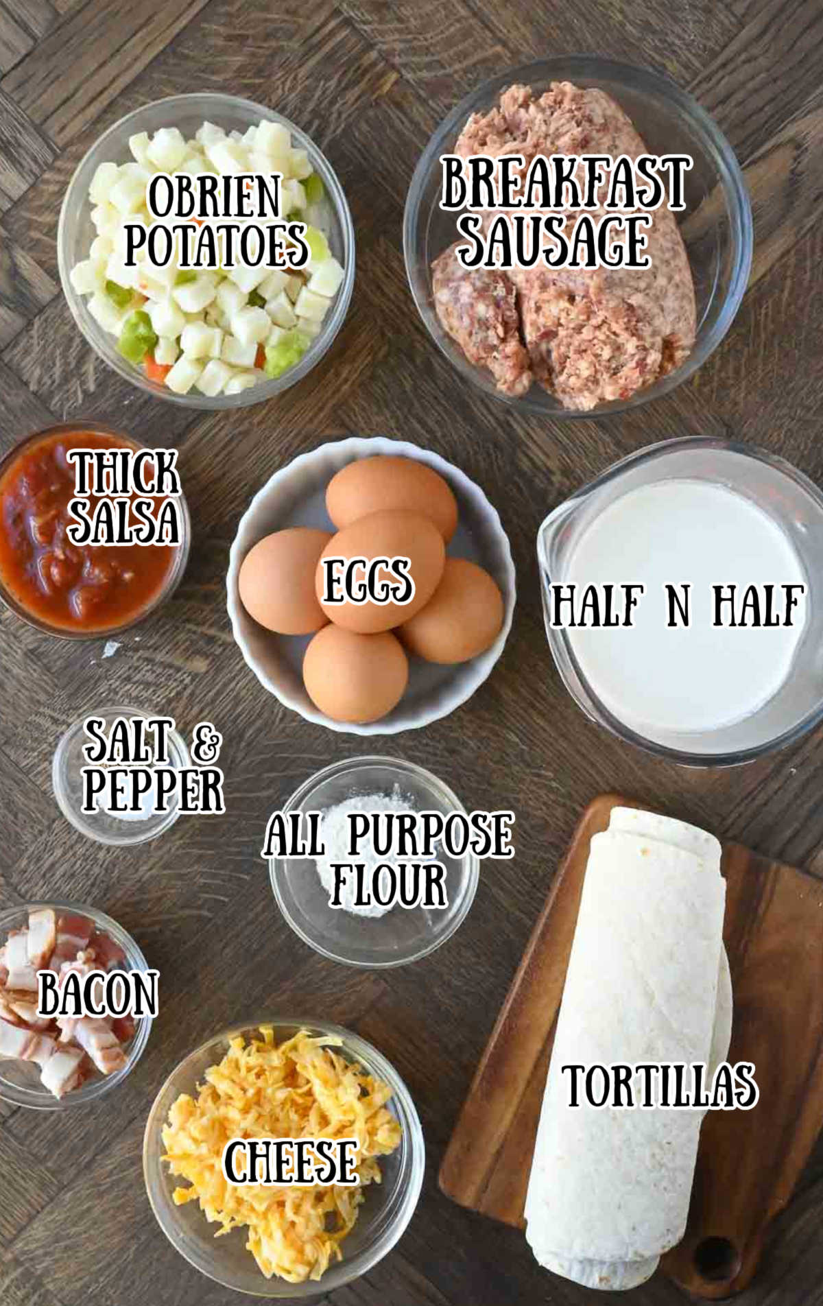 A photo of all the ingredients needed for this recipe.