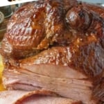 Pineapple glazed ham pinterest pin.