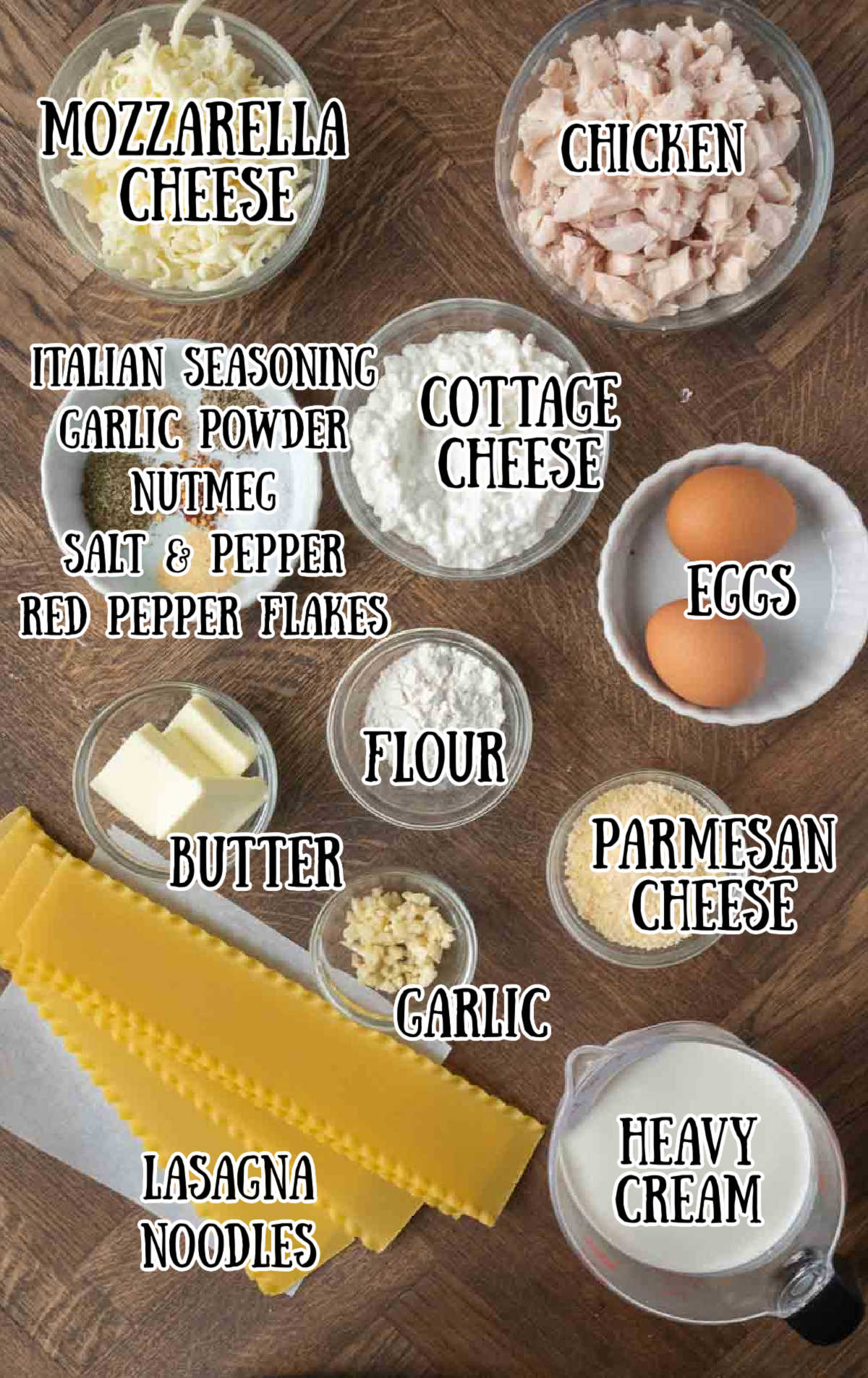 All of the ingredients needed for this recipe.