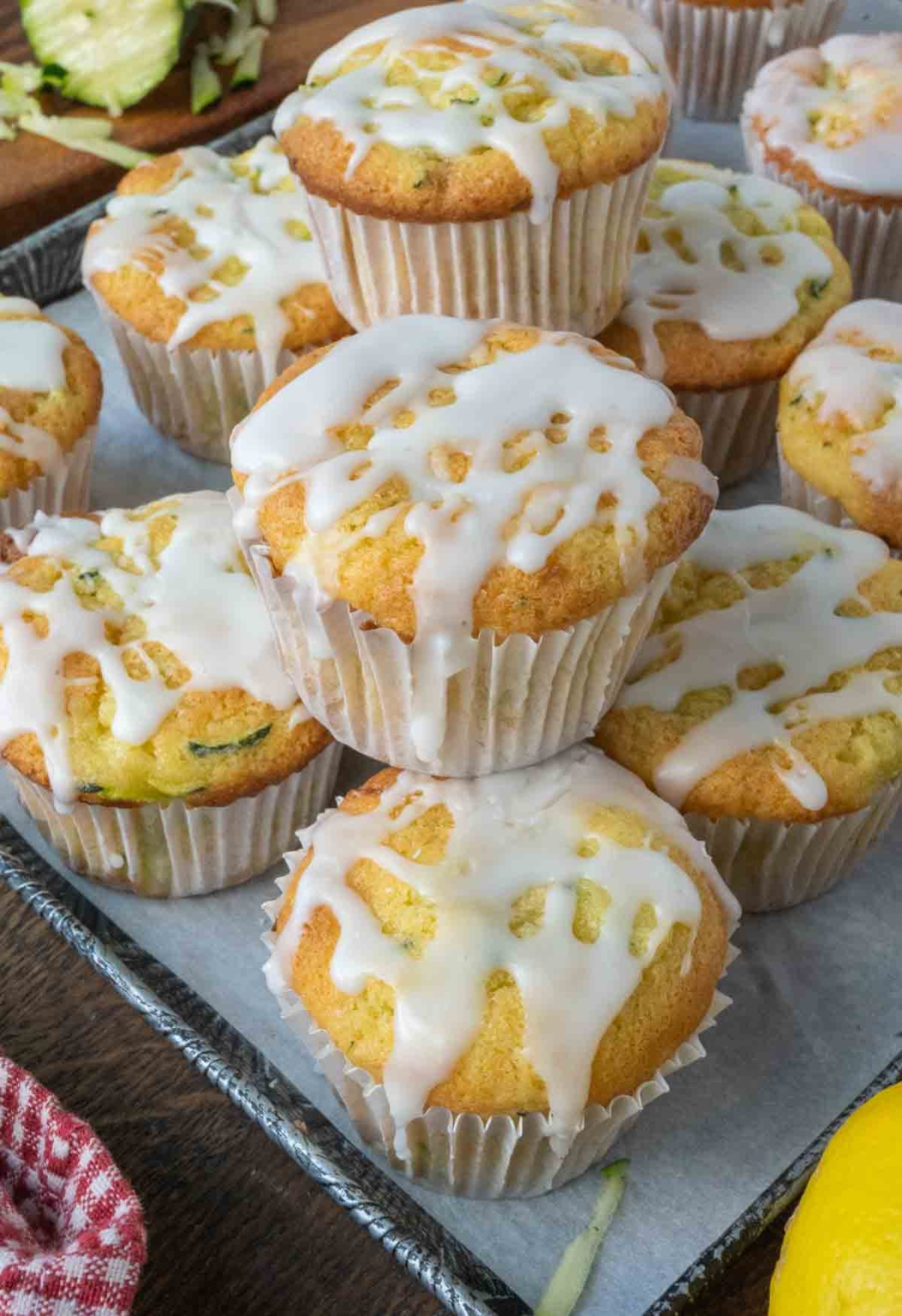 Lemon Zucchini Muffins - Butter Your Biscuit